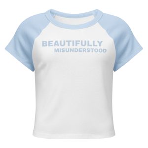 Beautifully Misunderstood Baby Tee - Powder Blue
