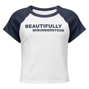 Beautifully Misunderstood Baby Tee - Navy
